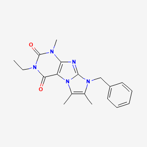 6-Benzyl-2-ethyl-4,7,8-trimethylpurino[7,8-a]imidazole-1,3-dione