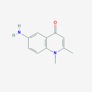 molecular formula C11H12N2O B2625160 6-amino-1,2-dimethylquinolin-4(1H)-one CAS No. 860501-46-8