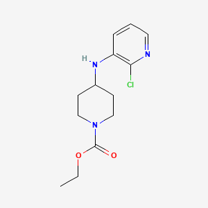 molecular formula C13H18ClN3O2 B2625168 Ethyl 4-(2-chloropyridin-3-ylamino)piperidine-1-carboxylate CAS No. 906371-78-6