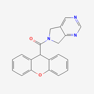 molecular formula C20H15N3O2 B2625171 6-(9H-xanthene-9-carbonyl)-5H,6H,7H-pyrrolo[3,4-d]pyrimidine CAS No. 1448074-64-3