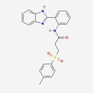 N-(2-(1H-benzo[d]imidazol-2-yl)phenyl)-3-tosylpropanamide