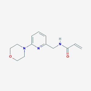molecular formula C13H17N3O2 B2625246 N-{[6-(morpholin-4-yl)pyridin-2-yl]methyl}prop-2-enamide CAS No. 2094753-27-0