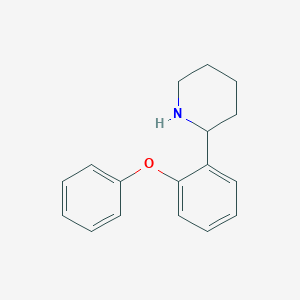 molecular formula C17H19NO B2625276 2-(2-Phenoxyphenyl)piperidine CAS No. 383128-68-5