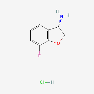 (S)-7-Fluoro-2,3-dihydrobenzofuran-3-amine hydrochloride