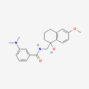 3-(dimethylamino)-N-((1-hydroxy-6-methoxy-1,2,3,4-tetrahydronaphthalen-1-yl)methyl)benzamide