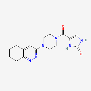 4-(4-(5,6,7,8-tetrahydrocinnolin-3-yl)piperazine-1-carbonyl)-1H-imidazol-2(3H)-one