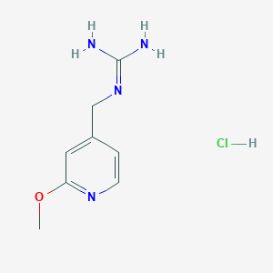 N-[(2-methoxypyridin-4-yl)methyl]guanidine hydrochloride