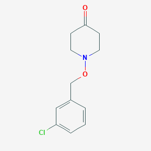 1-[(3-Chlorophenyl)methoxy]piperidin-4-one