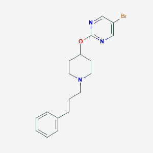 5-Bromo-2-[1-(3-phenylpropyl)piperidin-4-yl]oxypyrimidine