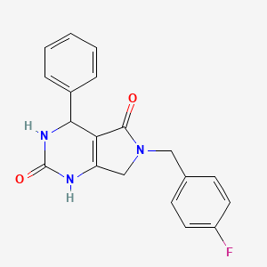 6-(4-fluorobenzyl)-4-phenyl-3,4,6,7-tetrahydro-1H-pyrrolo[3,4-d]pyrimidine-2,5-dione