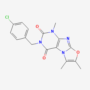 3-(4-chlorobenzyl)-1,6,7-trimethyloxazolo[2,3-f]purine-2,4(1H,3H)-dione