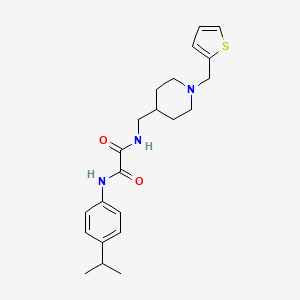 N1-(4-isopropylphenyl)-N2-((1-(thiophen-2-ylmethyl)piperidin-4-yl)methyl)oxalamide