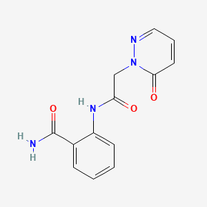 2-(2-(6-oxopyridazin-1(6H)-yl)acetamido)benzamide