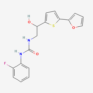 1-(2-Fluorophenyl)-3-{2-[5-(furan-2-yl)thiophen-2-yl]-2-hydroxyethyl}urea