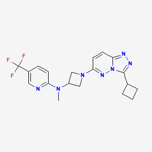 N-(1-(3-cyclobutyl-[1,2,4]triazolo[4,3-b]pyridazin-6-yl)azetidin-3-yl)-N-methyl-5-(trifluoromethyl)pyridin-2-amine