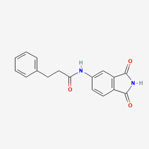 N-(1,3-dioxoisoindol-5-yl)-3-phenylpropanamide