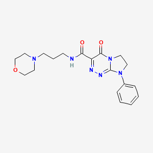 N-(3-morpholinopropyl)-4-oxo-8-phenyl-4,6,7,8-tetrahydroimidazo[2,1-c][1,2,4]triazine-3-carboxamide