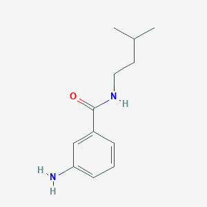 molecular formula C12H18N2O B2625548 3-amino-N-isopentylbenzamide CAS No. 1016705-25-1