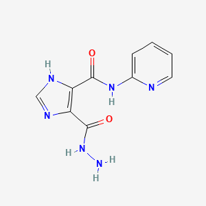 5-(hydrazinecarbonyl)-N-(pyridin-2-yl)-1H-imidazole-4-carboxamide