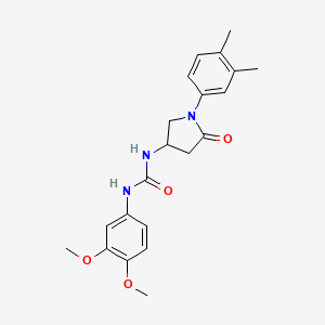 1-(3,4-Dimethoxyphenyl)-3-(1-(3,4-dimethylphenyl)-5-oxopyrrolidin-3-yl)urea