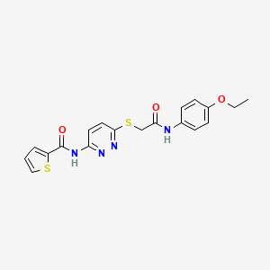 N-(6-((2-((4-ethoxyphenyl)amino)-2-oxoethyl)thio)pyridazin-3-yl)thiophene-2-carboxamide