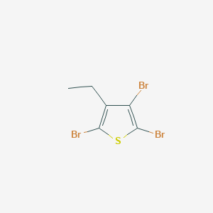 molecular formula C6H5Br3S B2625591 2,3,5-Tribromo-4-ethylthiophene CAS No. 83663-35-8
