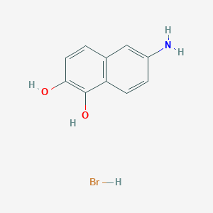 6-Aminonaphthalene-1,2-diol;hydrobromide
