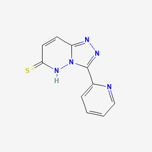 molecular formula C10H7N5S B2625646 3-(Pyridin-2-yl)-[1,2,4]triazolo[4,3-b]pyridazine-6-thiol CAS No. 2097932-86-8