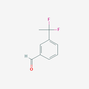 molecular formula C9H8F2O B2625651 3-(1,1-二氟乙基)苯甲醛 CAS No. 1032527-37-9