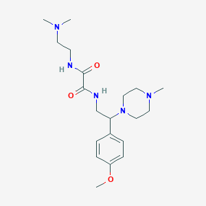 molecular formula C20H33N5O3 B2625790 N-[2-(dimethylamino)ethyl]-N'-[2-(4-methoxyphenyl)-2-(4-methylpiperazin-1-yl)ethyl]ethanediamide CAS No. 903254-50-2