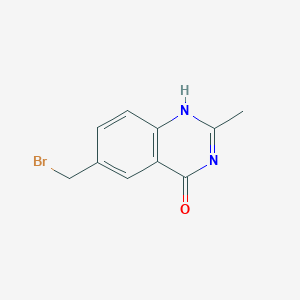molecular formula C10H9BrN2O B026258 6-(Bromomethyl)-2-methylquinazolin-4(3H)-one CAS No. 112888-43-4