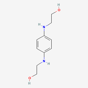 molecular formula C10H16N2O2 B2625835 2-({4-[(2-Hydroxyethyl)amino]phenyl}amino)ethan-1-ol CAS No. 63886-74-8
