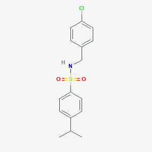 molecular formula C16H18ClNO2S B262585 N-(4-chlorobenzyl)-4-isopropylbenzenesulfonamide 