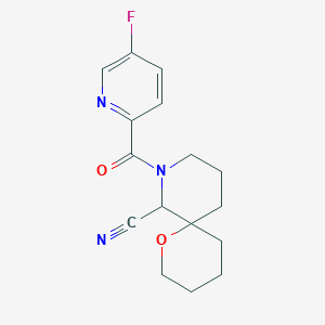 8-(5-Fluoropyridine-2-carbonyl)-1-oxa-8-azaspiro[5.5]undecane-7-carbonitrile