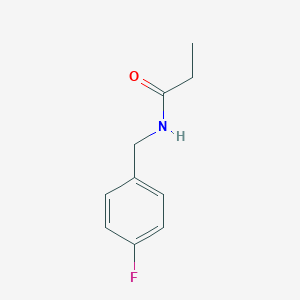 molecular formula C10H12FNO B262611 N-(4-fluorobenzyl)propanamide 