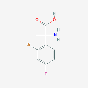 2-Amino-2-(2-bromo-4-fluorophenyl)propanoic acid
