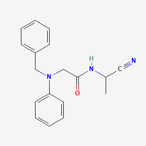 2-[benzyl(phenyl)amino]-N-(1-cyanoethyl)acetamide
