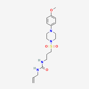 1-Allyl-3-(3-((4-(4-methoxyphenyl)piperazin-1-yl)sulfonyl)propyl)urea