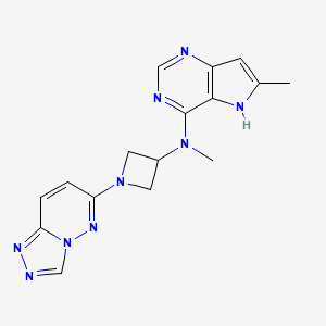 N-methyl-N-{6-methyl-5H-pyrrolo[3,2-d]pyrimidin-4-yl}-1-{[1,2,4]triazolo[4,3-b]pyridazin-6-yl}azetidin-3-amine