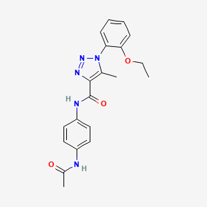 N-(4-acetamidophenyl)-1-(2-ethoxyphenyl)-5-methyl-1H-1,2,3-triazole-4-carboxamide