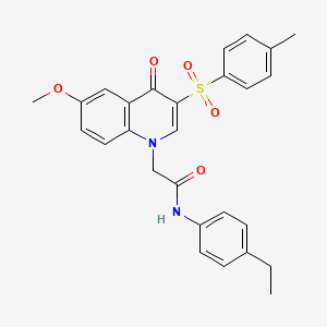 N-(4-ethylphenyl)-2-(6-methoxy-4-oxo-3-tosylquinolin-1(4H)-yl)acetamide