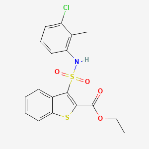Ethyl 3-[(3-chloro-2-methylphenyl)sulfamoyl]-1-benzothiophene-2-carboxylate