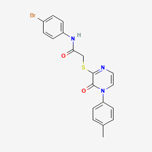N-(4-bromophenyl)-2-((3-oxo-4-(p-tolyl)-3,4-dihydropyrazin-2-yl)thio)acetamide