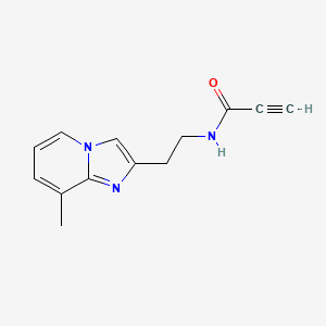 N-[2-(8-Methylimidazo[1,2-a]pyridin-2-yl)ethyl]prop-2-ynamide