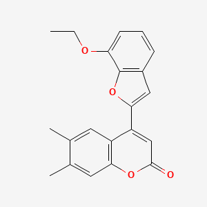 4-(7-Ethoxy-1-benzofuran-2-yl)-6,7-dimethylchromen-2-one