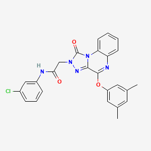 N-(3-chlorophenyl)-2-(4-(3,5-dimethylphenoxy)-1-oxo-[1,2,4]triazolo[4,3-a]quinoxalin-2(1H)-yl)acetamide