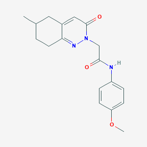 N-(4-methoxyphenyl)-2-(6-methyl-3-oxo-5,6,7,8-tetrahydrocinnolin-2(3H)-yl)acetamide