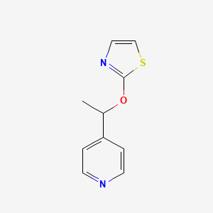 4-[1-(1,3-Thiazol-2-yloxy)ethyl]pyridine