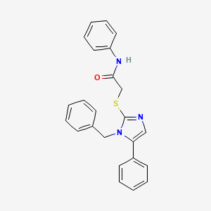 2-((1-benzyl-5-phenyl-1H-imidazol-2-yl)thio)-N-phenylacetamide