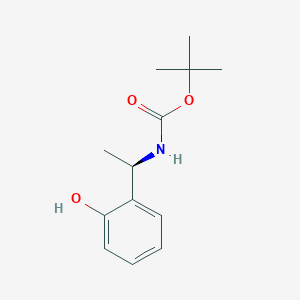 molecular formula C13H19NO3 B2626157 tert-butyl N-[(1R)-1-(2-hydroxyphenyl)ethyl]carbamate CAS No. 2089246-33-1